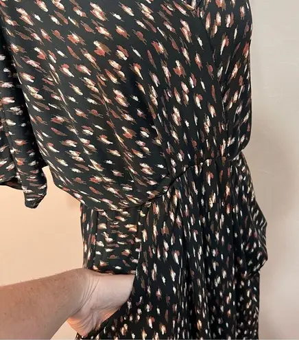 Long Midi Dress Brown/Black Rouched Pockets, MTS, Size Small, Made in the USA Black Size M