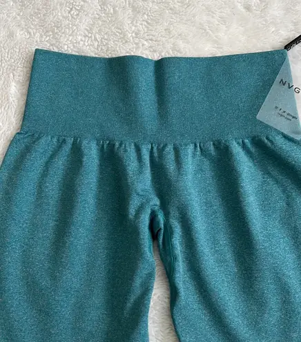 NVGTN Teal Pro Seamless Shorts, Small