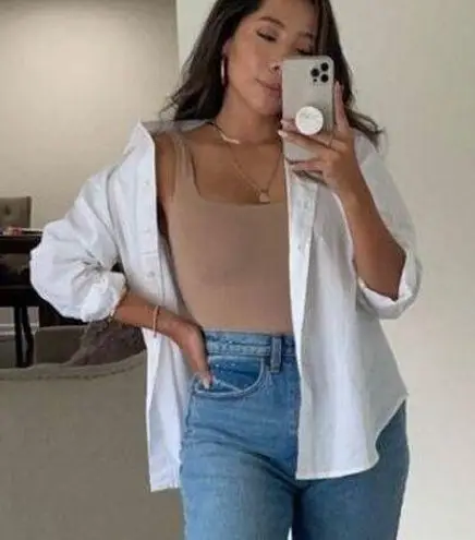 SKIMS Kim K Square Neck Bodysuit large Color Sienna