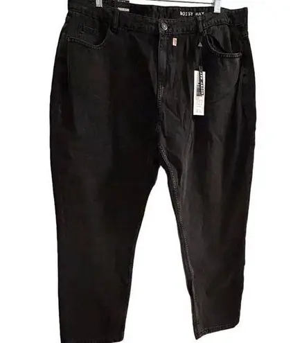 Noisy May Women's Mom Fit High Waist Black Jeans Size 40