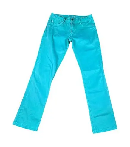 DL1961 Turquoise Straight Leg Jeans Stretch Denim Summer Casual