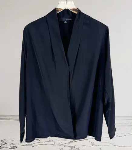 Harvé Benard Harve Benard V-Neck Drape Front Blouse