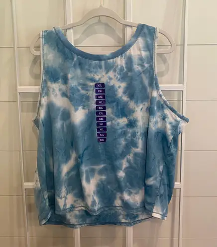 Tie Dye Athletic Tank Top Blue Size XXL