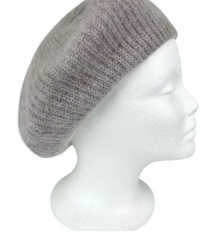 VINTAGE ARIS Angora Knit Beret Gray