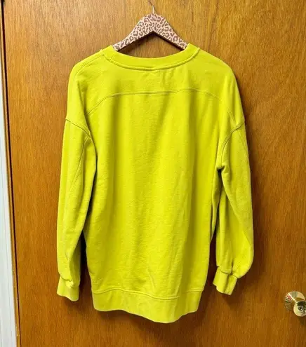 Lululemon Perfectly Oversized Crew Crewneck Pullover Sweatshirt Yellow