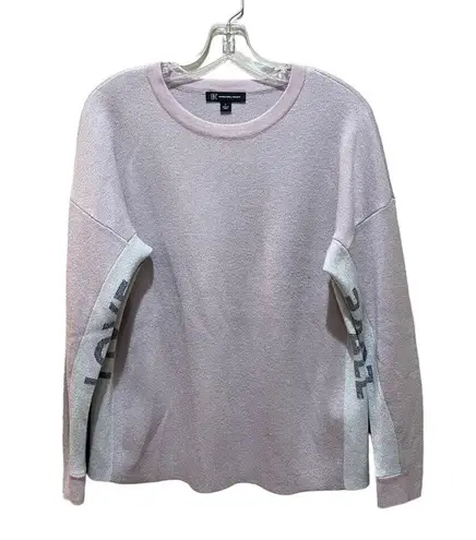 Inc international Concepts Love is All Varsity Stripe Sweater Size Large