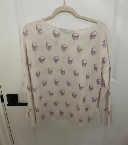 Skull Cashmere Light Purple Sweater NWT