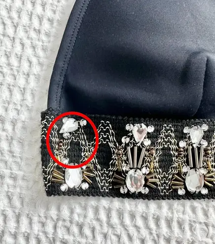 River Island triangle 2pc rhinestone embellished bikini set