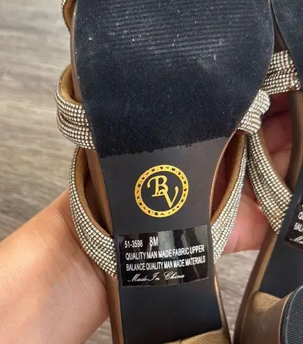 Bella Vita Women's Gold Evening Sandals 8M