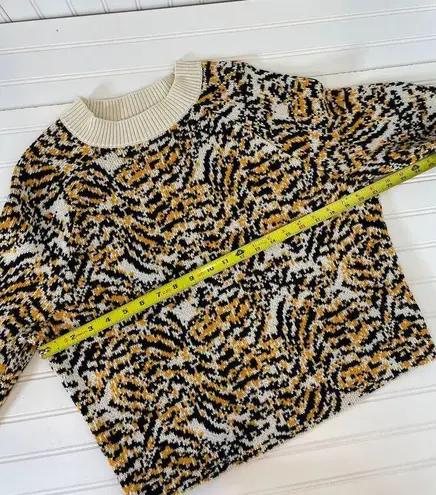 Rachel Comey X Target Animal Crewneck Pullover Sweater Cream Yellow Black Size S