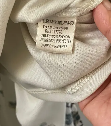 Lovestitch Floral V-neck Flutter Sleeves Front Slit Maxi Dress Size S