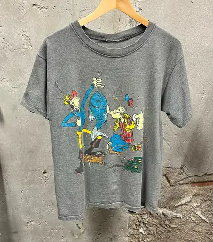 Popeye The Sailor Man Vintage 90s Wraparound Graphic Unisex Cut T