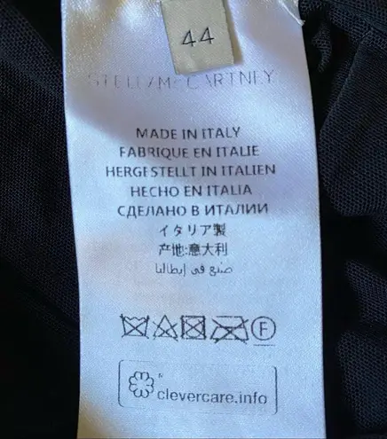 Stella McCartney black sequined long-sleeve fully-lined form-fitting dress