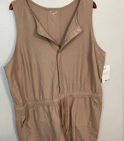 Athleta NWT  Farallon Romper Mocha Latte Pink