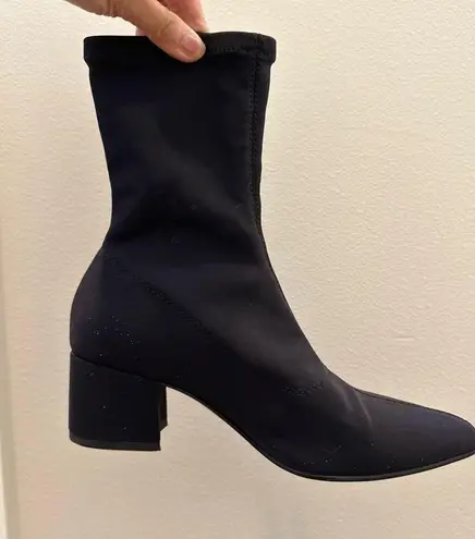 Vagabond MYA Stretch Sock Bootie 5.5 / 36 EU BLACK FABRIC