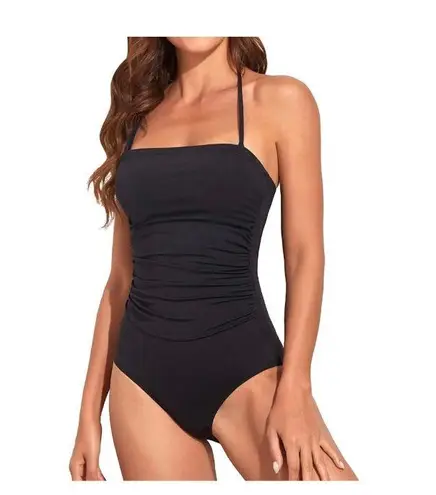 Holipick - 1 pc. Tummy Control Strapless Bandeau Slimming Halter swimsuit - NWT