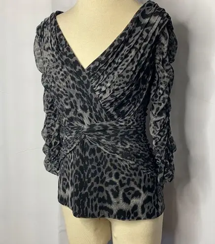 Tadashi Shoji Ruchec Animal Print Cocktail…