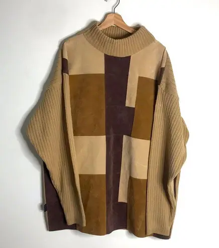 Vtg koman sport outerwear corduroy faux suede oversized sweater dress ladies Size XXL