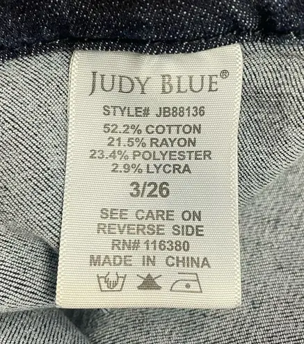 Judy Blue Pull On Super Flare Jean Dark Wash Bellbottom Jeans Womens Size 26 | 2