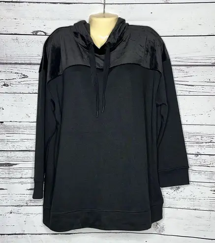 Prologue NWT Size L Black - Velour Tunic Hoodie Sweatshirt