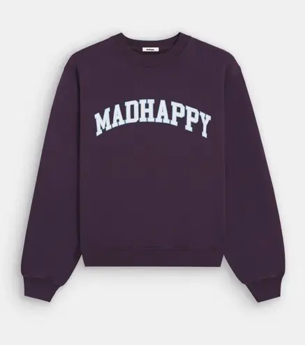 Madhappy NWT  Campus Fleece Crewneck - Pennant purple - XS