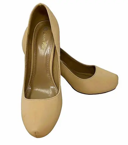 Dream Paris NWOT ~ DREAM PAIRS Tiffanny Matte Beige High Pumps High Heel Shoes ~ Women's 10