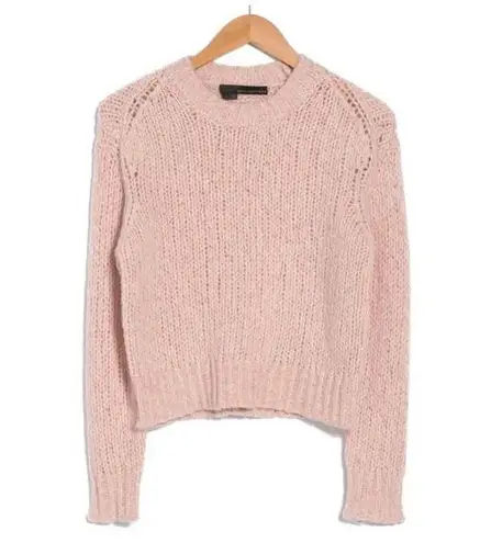 360 Cashmere NEW  Abbot Crew Neck Sweater in Adobe Pink