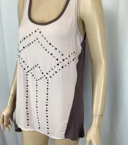 Studio Y Sleeveless embellished top size medium