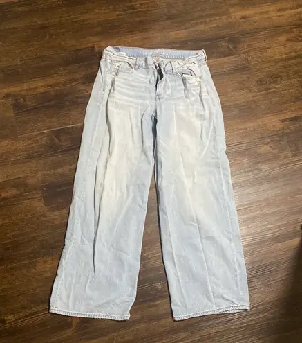 American Eagle Size 12 Low Rise Wide Leg Jeans