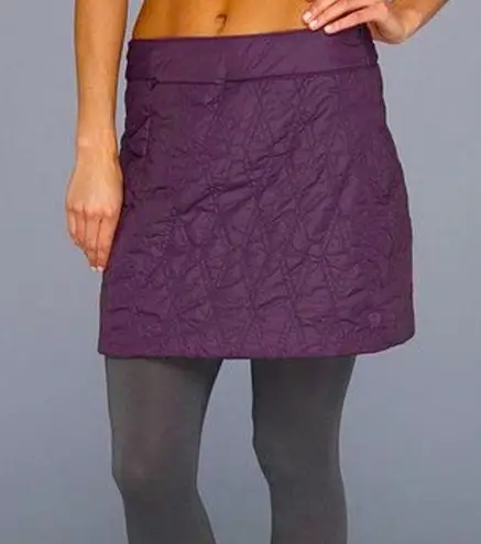 Mountain Hardwear Mountain Hardware Trekkin Insulated Quilted Skirt Purple Womens Size Large UPF50