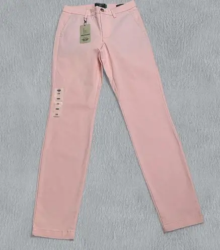 Dockers NWT Weekend Chino Womens W25 Pink Skinny Stretch Pants