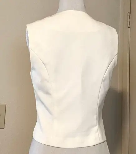 Lucy Paris Surplice Vest Top In White