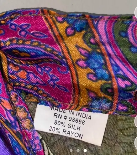 Vintage silk wrap skirt made in india