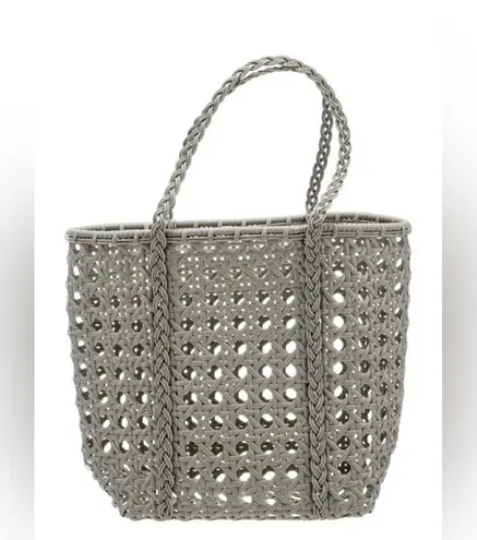 Bembien Jolene Small Olive Geometric Woven Tote with Handles New With Tags Green