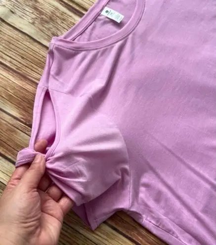 Velocity Womens Short Sleeve Round Neck Cold Shoulder Athletic T-Shirt Size 3X