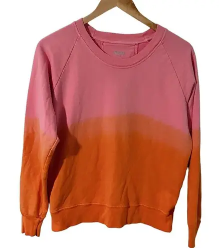Splits59 Tilda Crewneck Sweatshirt in Nectarine/Pink Dip Dye