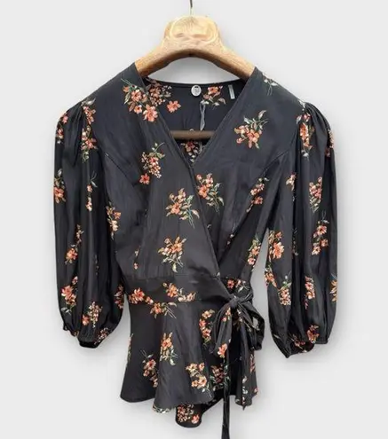 margaret o'leary Nora Floral Wrap Top