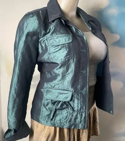 Elliot Lauren taffeta jacket Blue Size 6