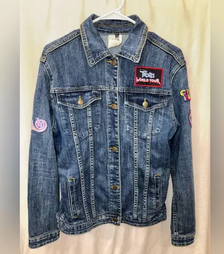 Trolls World Tour Jean Jacket Movie Promo HTF US Denim Patches