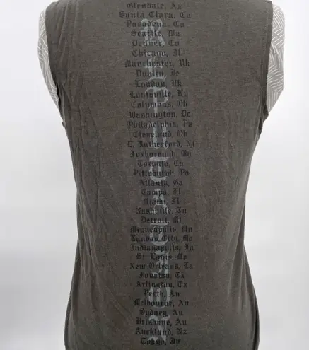 Taylor Swift Snake Reputation Tour Cities Tank Muscle Tee Sleeveless Top Gray S