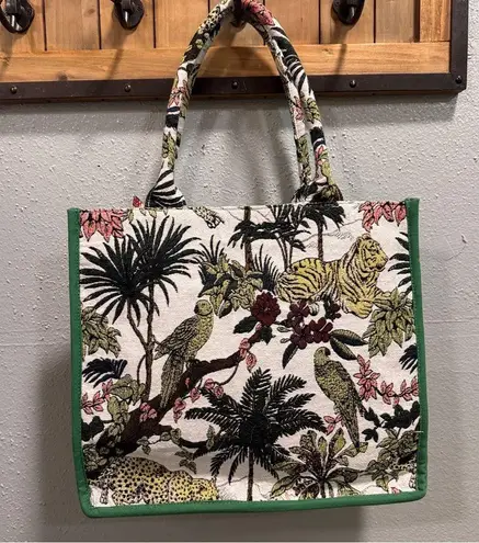 VIRAL America & Beyond Safari Beaded Tote Bag