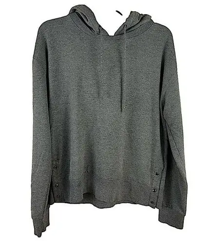 Banana Republic Factory Gray Hoodie with Snaps at the Bottom Women’s Size Medium