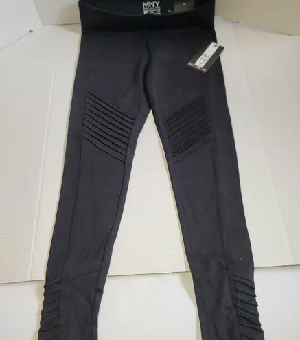 Marc New York Women's Black Long Legging Chevron Seams, XS