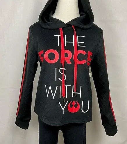 Star Wars Black Hoodie Sweatshirt Disney Parks The Force is With You Sz Small