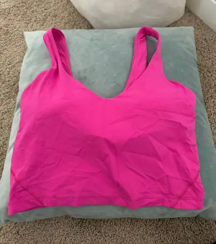 Lululemon Sonic Pink Align Tank Size 8