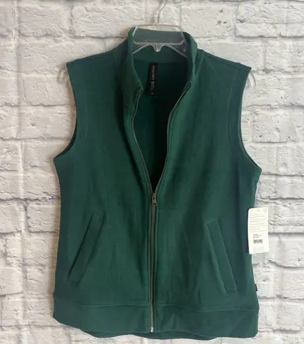 Soul & Sky Stitch Fix Women’s NWT Casual Outdoor Velour Green Vest Size Medium
