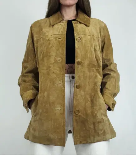 Vintage Genuine Suede Button