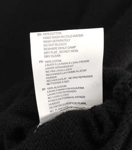 Cloth by Design New Convertible Side Slit Sweater Contrast Trim Black Purple