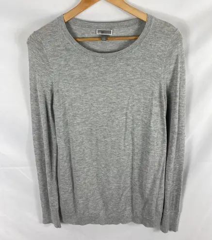 Chelsea28 Ruffle Back Tulle Pullover Sweater Cashmere Blend size small