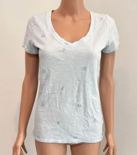 VS Pink small soft Campus light Carolina blue t shirt TB 2561
